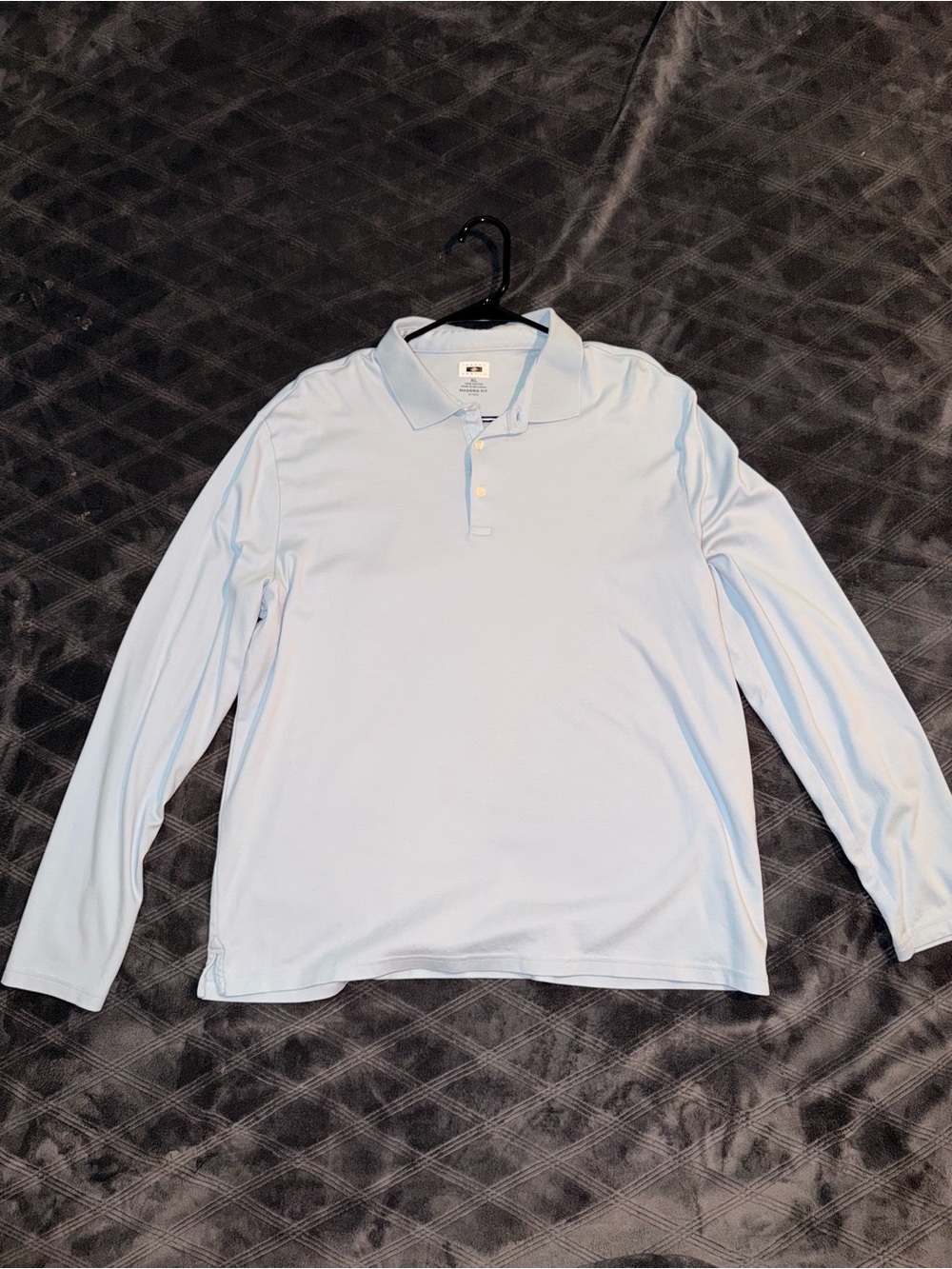Joseph Abboud Light Blue Long Sleeve Polo